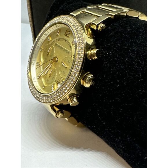 Michael Kors Parker MK5354 Women\'s Gold Stainless Steel Analog Dial Watch JNA222 main image 10
